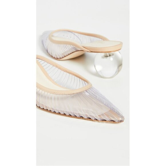 Cult Gaia Silver and Cream Mules - Picture 9 of 16